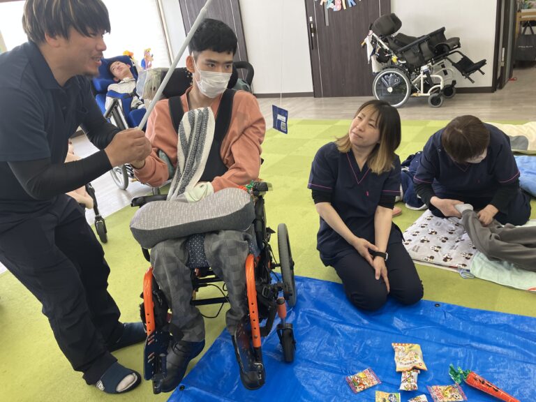 看護や生活支援と連携した活動の様子